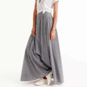 NWT, Never Worn J Crew Gingham Ball Maxi Skirt with Tulle Lining, Size 4